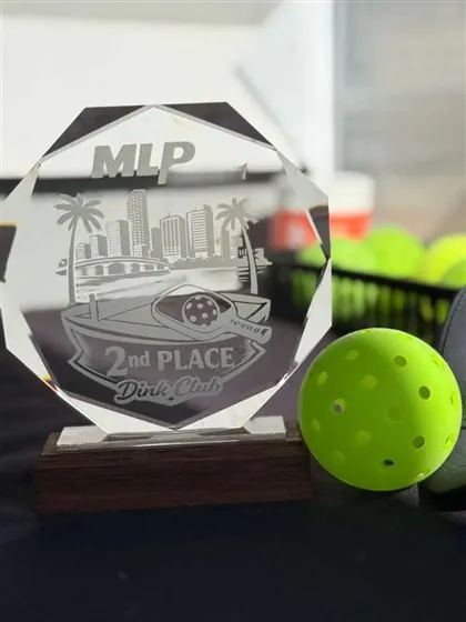 Pickleball players at Dink Club in Miami