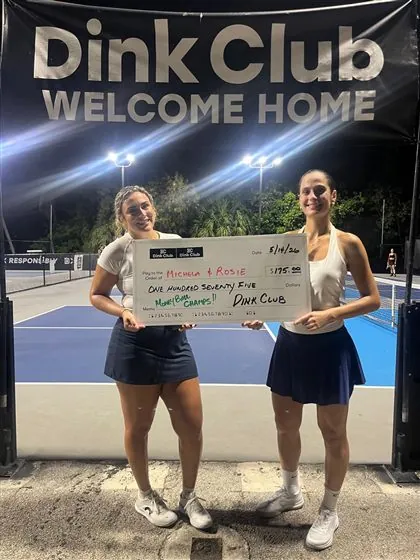 Pickleball players and community at Dink Club in Miami